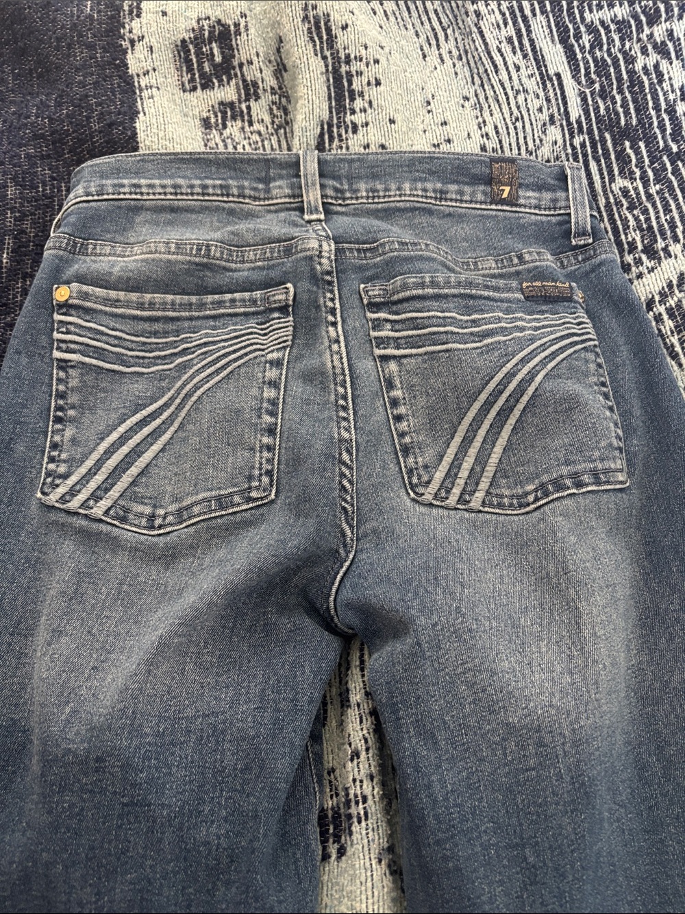 7 for all mankind Blue Denim Jeans